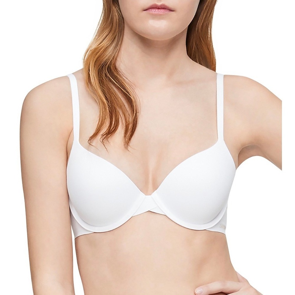 Calvin Klein Perfectly Fit Full Coverage T-Shirt Bra White F3837 36B